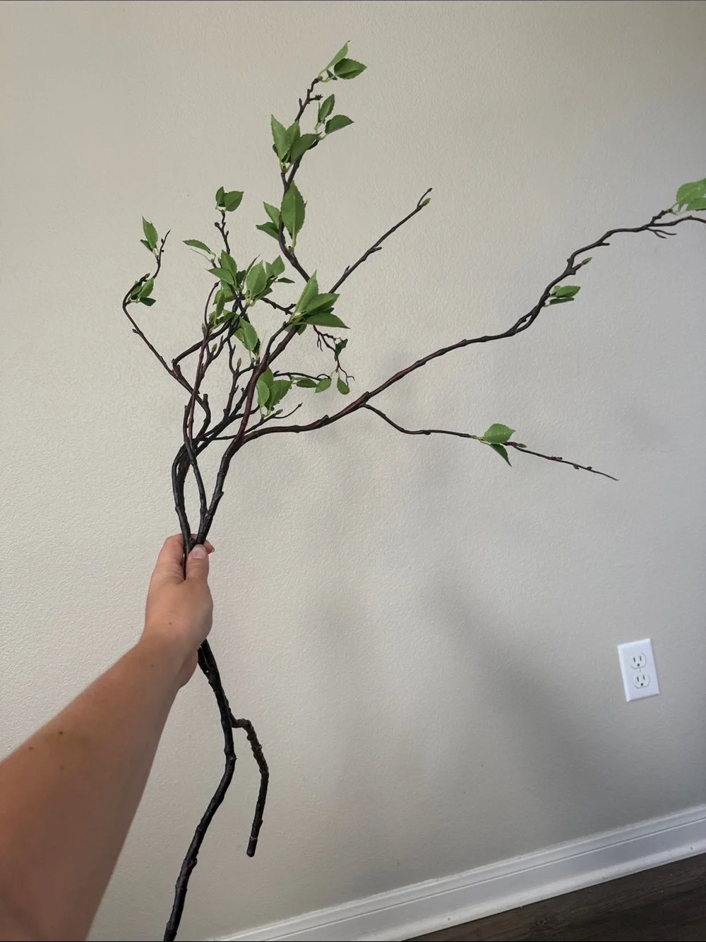 Magnolia Home Decorative Artificial Branch with Green Leaves